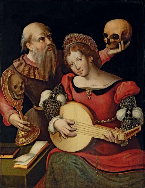 Vanitas, 1538, Maître des demi-figures
