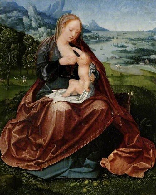 Virgin and Child, 1537, Maître des demi-figures