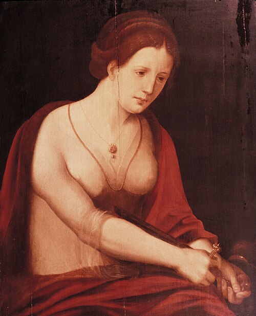 The Death of Lucretia, 1550, Maître des demi-figures