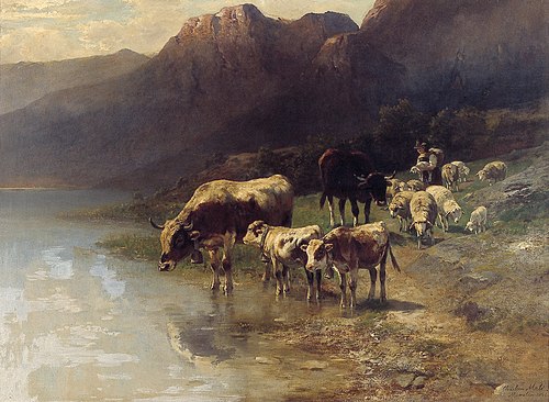 Landschap, 1896, Christian Mali