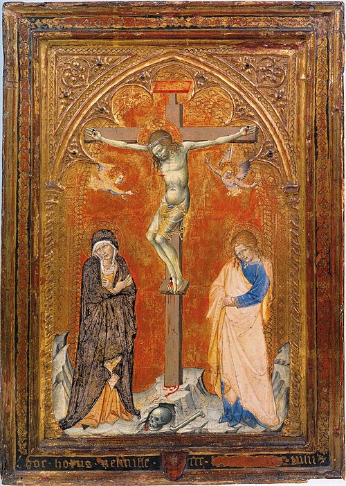 Crucifixion avec la Vierge et Saint Jean l'évangéliste, 1387, Francesco di Vannuccio