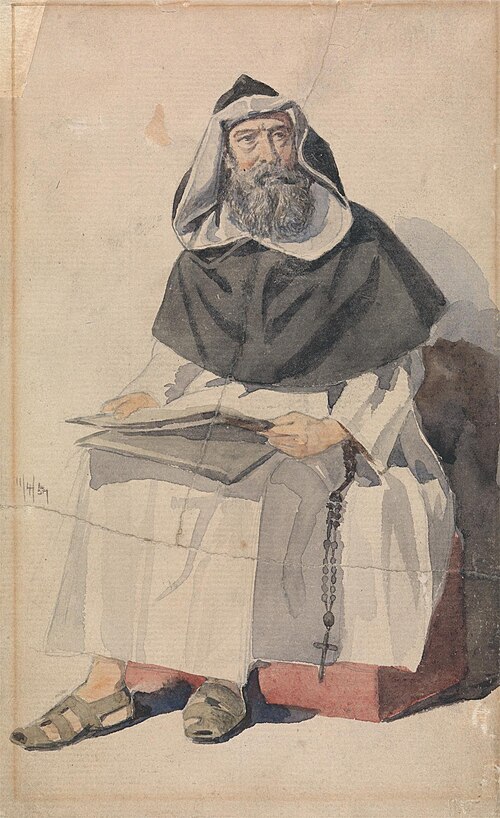 Portrait of a Monk, 1857, Richard Dadd