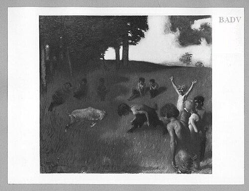 young satyrs playing, 1903, Franz von Stuck
