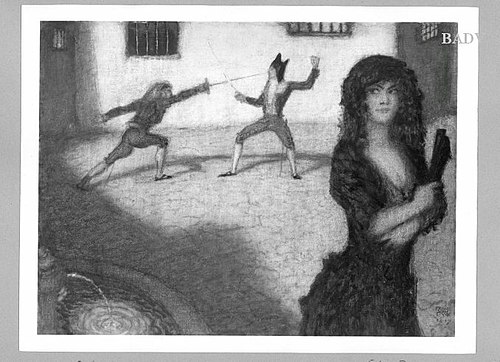 Spanish duel "the deal", 1917, Franz von Stuck