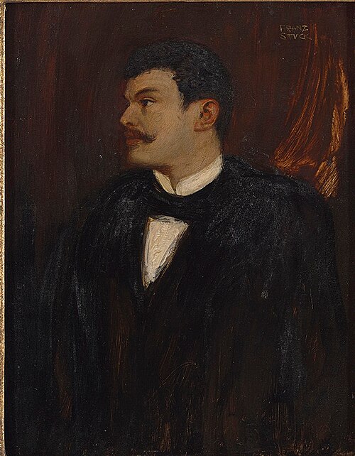 Selbstbildnis im Profil, 1888, Franz von Stuck