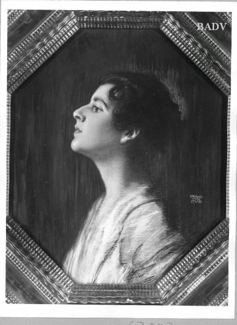 Damenporträt im Profil, 1888, Franz von Stuck