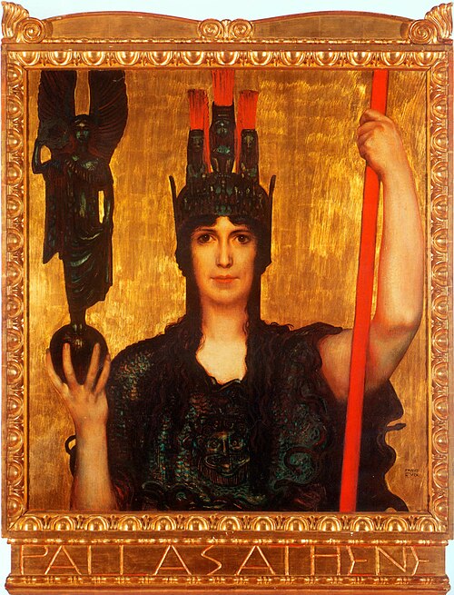 Pallas Athene, 1898, Franz Stuck