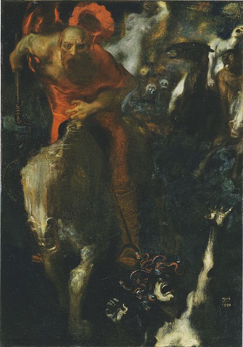 Wilde Jagd, 1899, Franz Stuck