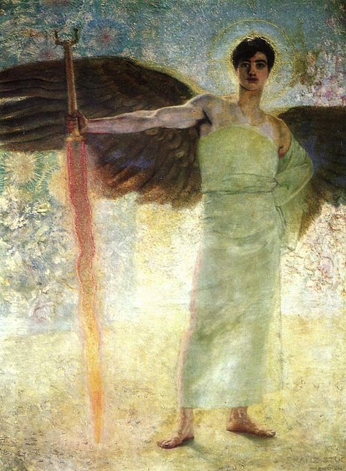 The Guardian of Paradise, 1889, Franz Stuck