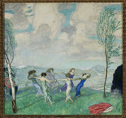 Circle dancing, 1910, Franz Stuck