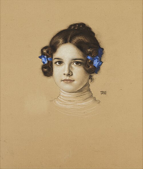 Mary Stuck, the Artist's Daughter, , Franz Stuck