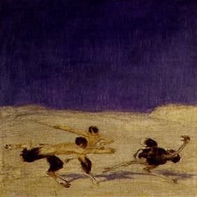 Straußenjagd, 1919, Franz Stuck