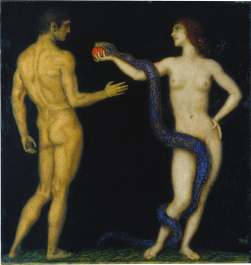 Adam and Eve, 1920, Franz Stuck
