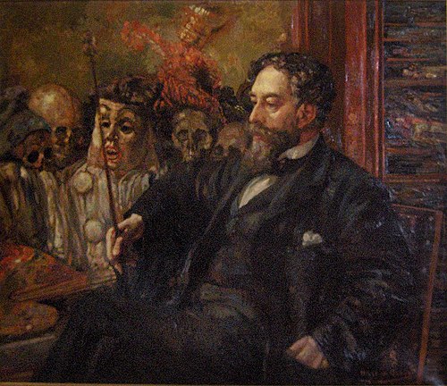 Portrait of James Ensor, 1907, Henry de Groux