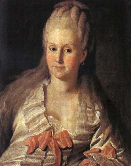 Porträt der Anna Andreyevna Muravyova, 1768, Ludwig Christinec