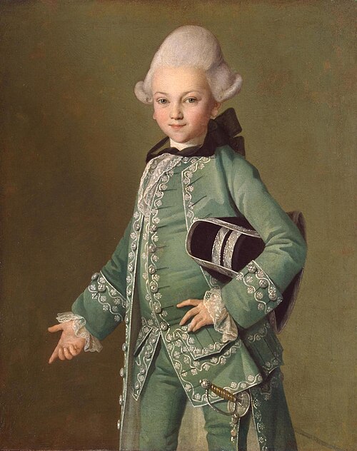 Portrait of Count Alexei Bobrinsky as a Child, 1769, Ludwig Christinec