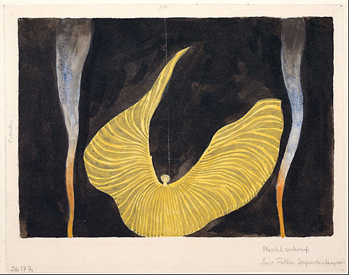 La danse de "L'Archange" par Loïe Fuller, 1902, Koloman Moser