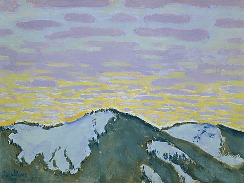 Schneeberg am Abend, 1913, Koloman Moser