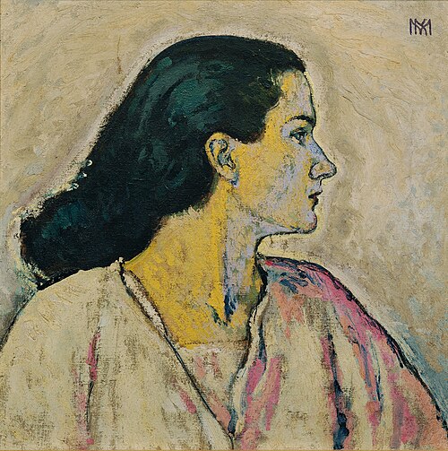 Weiblicher Profilkopf, 1913, Koloman Moser