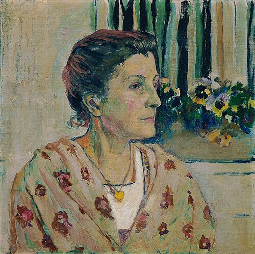 Charlotte Moser, Schwester des Künstlers, 1910, Koloman Moser