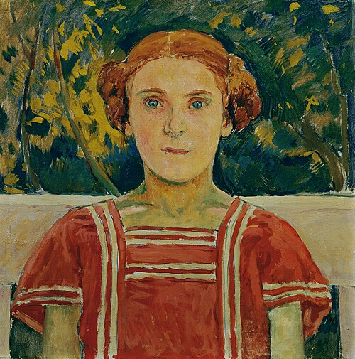 Elisabeth Steindl, Nichte des Künstlers, 1910, Koloman Moser