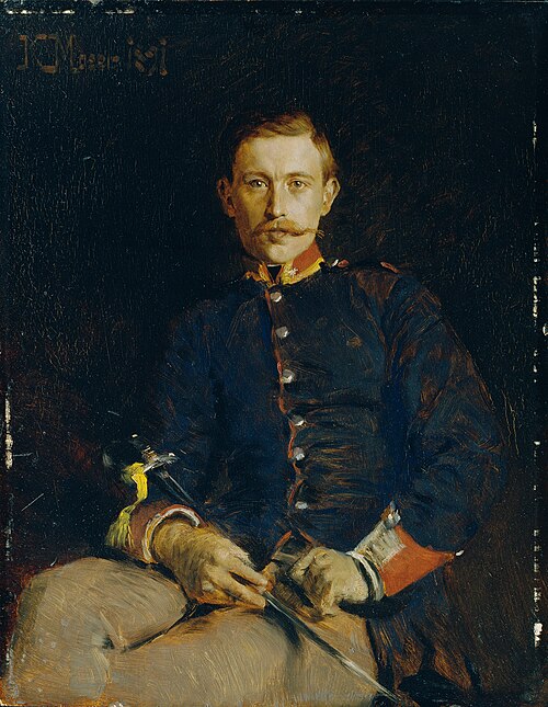 Franz Dangl in Uniform, 1891, Koloman Moser