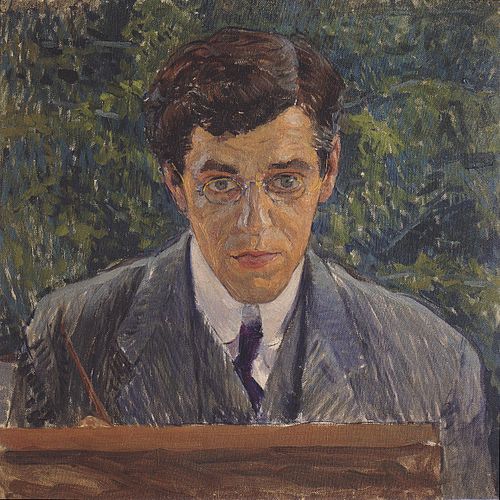 Portrait de peintre Carl Otto Czeschka, 1909, Koloman Moser