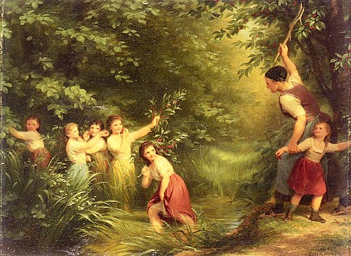 The Cherry Thieves, 1896, Fritz Zuber-Buhler
