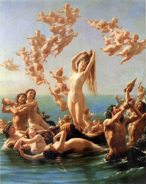 Birth of Venus., 1877, Fritz Zuber-Buhler