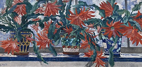 Cactus rouges, 1920, Georgette Agutte