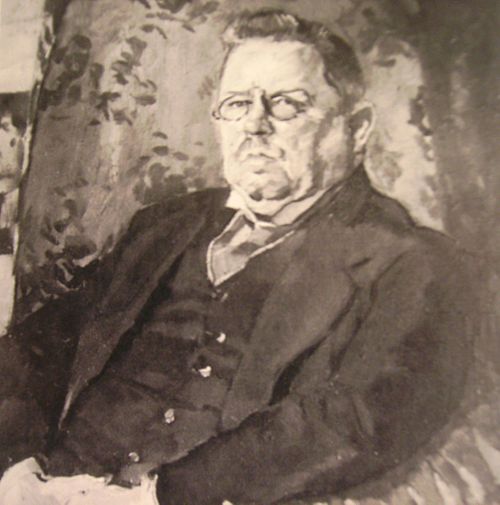 Porträt des Max Halbe., 1909, Albert Weisgerber