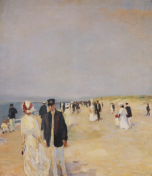 Strand auf Norderney, 1910, Albert Weisgerber