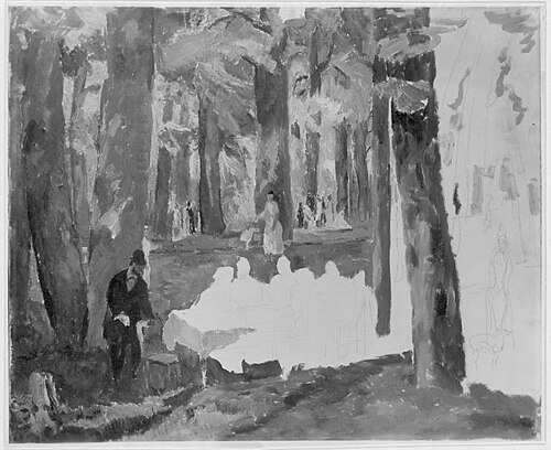Waldinneres mit Figuren, 1912, Albert Weisgerber