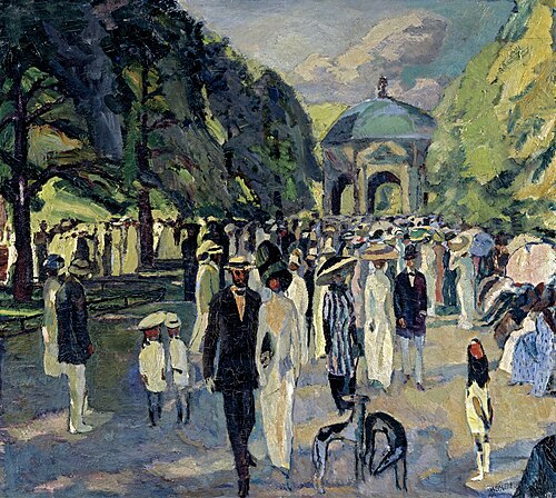 In the Munich Hofgarten, 1911, Albert Weisgerber
