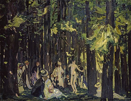 Sommertag, 1907, Albert Weisgerber