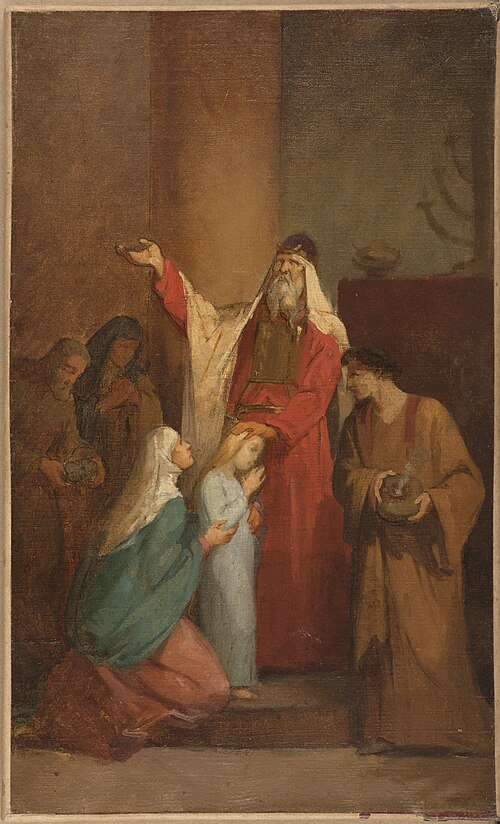 Esquisse pour l'église Notre-Dame-de-Clignancourt - La Présentation de la Vierge au Temple, 1866, Nélie Jacquemart