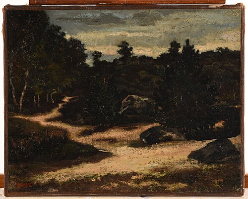 Chemin sableux en forêt de Fontainebleau, 1850, Antoine-Louis Barye
