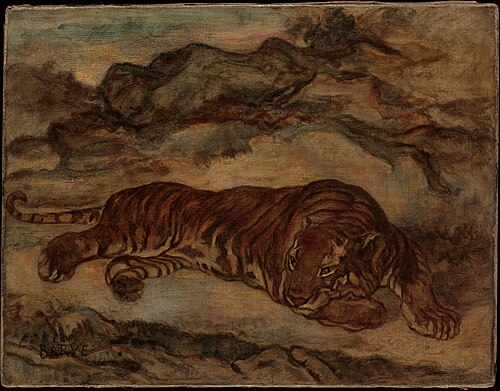 Tiger in Repose, 1850, Antoine-Louis Barye