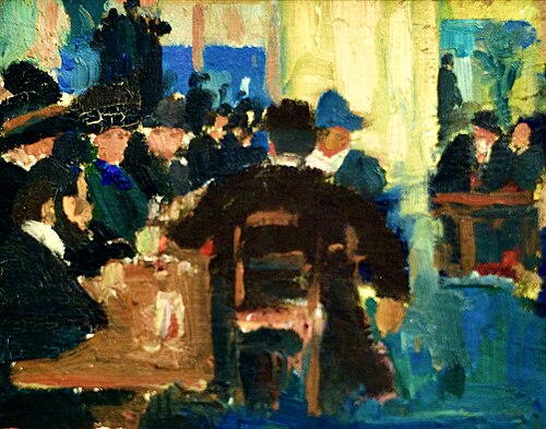 Brasserie Dumesnil, 1909, Amadeo de Souza-Cardoso