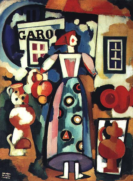 Canção Popular a Russa e o Fígaro, 1916, Amadeo de Souza-Cardoso