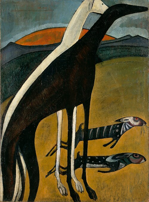 Les lévriers, 1911, Amadeo de Souza-Cardoso