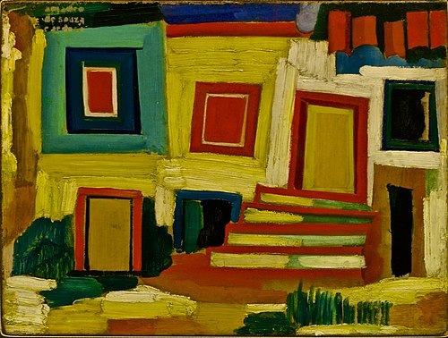 The little bright house - Landscape, 1915, Amadeo de Souza-Cardoso