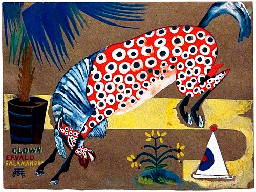 Clown, Horse, Salamander, 1911, Amadeo de Souza-Cardoso