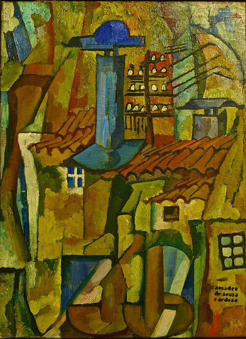 Watermills telegraph Wire, 1915, Amadeo de Souza-Cardoso
