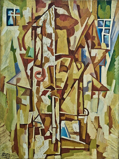 Smoker with a cigarette-holder, 1915, Amadeo de Souza-Cardoso