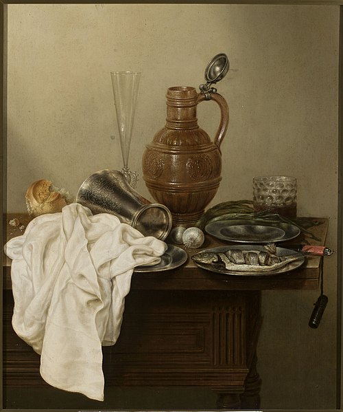 Still life with a herring, 1644, Gerrit Willemsz. Heda