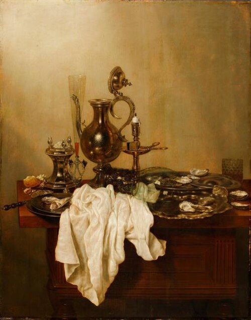 Still life with silver jug, 1647, Gerrit Willemsz. Heda