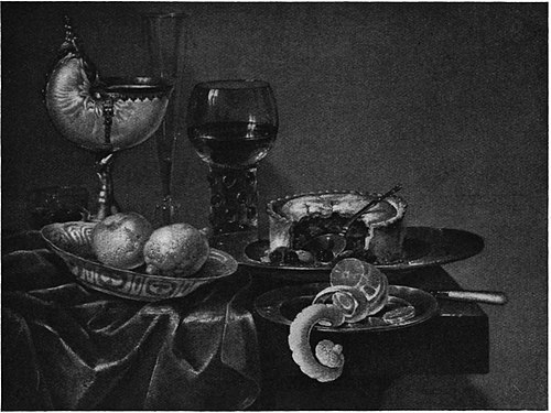 Still life with nautilus cup and pie, 1661, Gerrit Willemsz. Heda