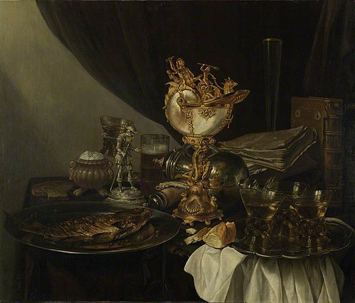 Still Life with a Nautilus Cup, 1645, Gerrit Willemsz. Heda
