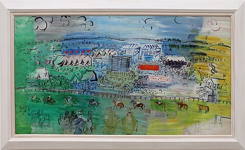 Courses à Epsom, 1934, Raoul Dufy